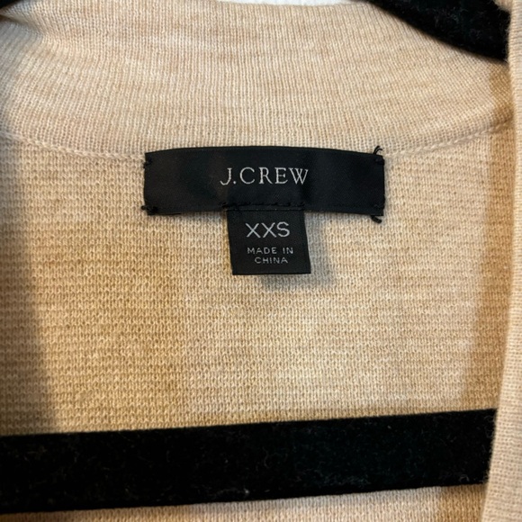 NWOT! J. Crew Merino Wool Sweater - Jumpsuit, Oatmeal, Size XXS - Picture 3 of 3